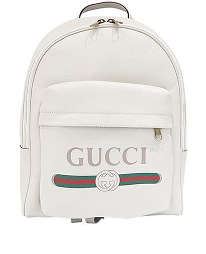 Logo Printed Backpack, front view
